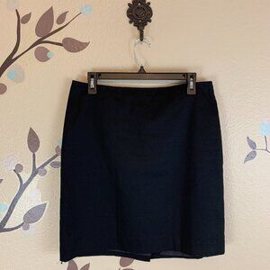 The Limited 8 Classic Black Stretch Cotton Business Straight Skirt Lined